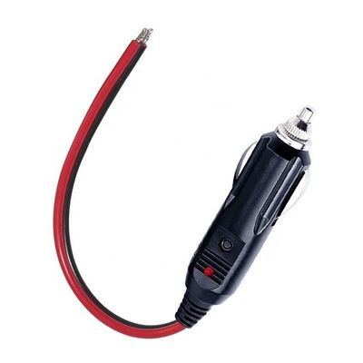 12V 24V 15A fusie auto sigarettenanklaar mannelijke stekker met loodgevulde draad