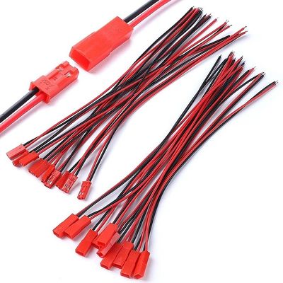 22AWG Manlijk Vrouwelijk 2 PIN JST SYP RCY Plug Connector to Bare End Pigtail Wire Lead Cable Harness for LED Strip Battery