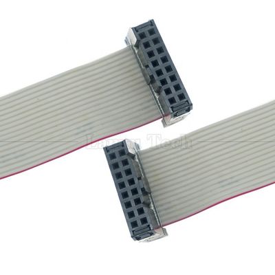 Vrouw tot Vrouw 16 PIN 1.27mm Pitch IDC 2.54mm Connector GPIO Grey Flat Ribbon Draadkabel voor harde schijven CD Raspberry Pi