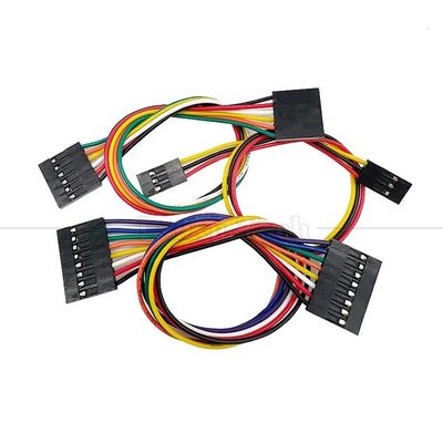 2p 3p 4p 5p 6p 7p 8p 9p 10p Vrouw tot Vrouw 2.54mm Dupont Connector Ribbon Jumper Wire