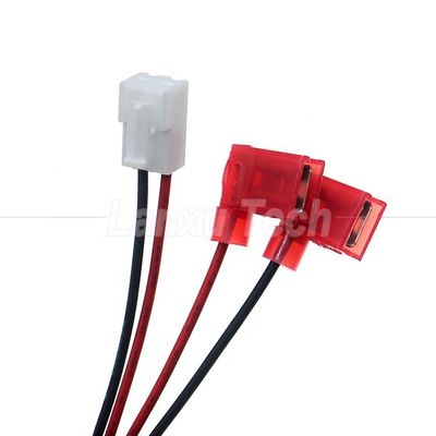 VH 2P 3.96mm Pitch tot 90 graden Hoek 6.3 Spade Connector Assembly Kabeldraad Harness