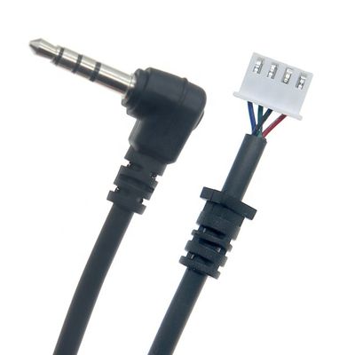 OEM-aanpassing 90 graden hoek 4 polen 3,5 mm TRRS Audio Stereo Jack naar JST XH PH SH VH MX Connector Cable