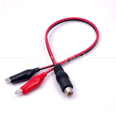 RCA Vrouwelijke AV naar Alligator Clips Kabel voor luidspreker