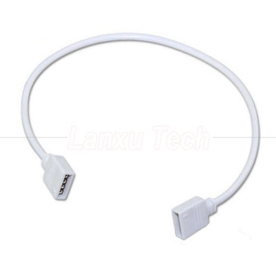 Vrouwelijke tot vrouwelijke 4 pin RGB plug connector verlengkabel voor 5050 3528 2835 LED-strooklicht