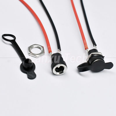 Waterdicht schroefpaneel DC-aansluiting 5.5x2.1mm Jack-draadkabel