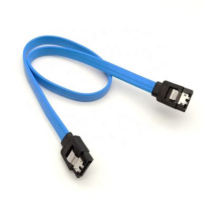 High Speed 6Gbps vergrendeling slot Blauw Sata III 3.0 Power Extension Cable voor harde schijf HDD SSD
