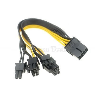 PCIe 8 Pin Man tot Dual 8 Pin Vrouw PCI Express Graphics Video Card GPU Splitter Power Adapter Cable