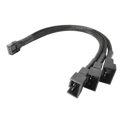 1 tot 3 CPU 4 PIN Connector PC Case Temperatuurcontrole Koelventilator Y Splitter Extension PWM Cable