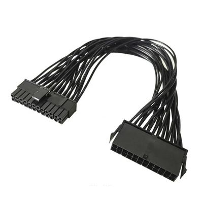 Mannelijke tot vrouwelijke PSU 24pin ATX stroomvoorziening verlengkabel voor computer moederbord