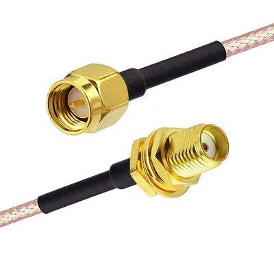 Custom RG 174 SMA Man tot SMA Vrouwelijke Assemblage Jumper RF Adapter Connectors Antenna Coaxial Kabels