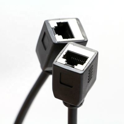 Aanpassing 1M 2M 3M Cat5 RJ45 8P8C Vrouwelijke Socket naar RJ45 Vrouwelijke Socket Lan Ethernet Network Cable