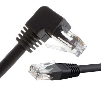 UTP STP 90 graden recht-linkse hoek Cat5 Cat5e Cat6 Cat7 RJ45 Verlenging Ethernet Lan netwerkkabel