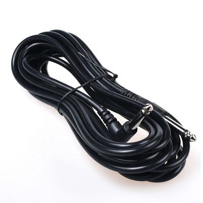 1M 3M 5M Duurzaam 90 graden hoek tot recht 6.35mm 1/4 TS Jack Instrument Patch Guitar Cable