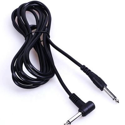 Aanpassing 10FT 90 graden tot rechte 1/4 6.35mm TS Jack Instrument Patch Guitar Cable