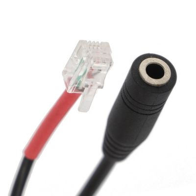 RJ9 RJ10 tot Vrouwelijke 3,5 mm CTIA Plug Audio Jack Headset Adapter Cable voor kantoortelefoon