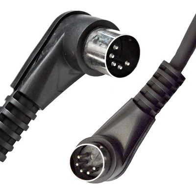 Kustom Fabriek Schild Rechte Hoek Man tot Man 5 Pin Din Connector Midi Kabel