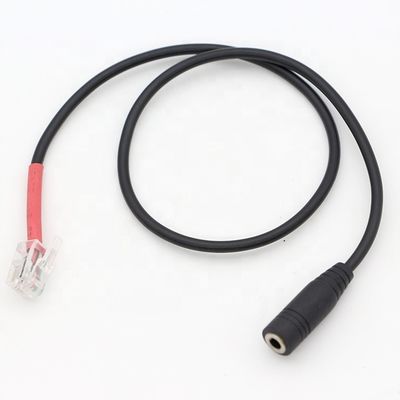 RJ9 RJ10 naar Vrouwelijke 3,5 mm CTIA Plug Audio Jack Headset Adapter Cable