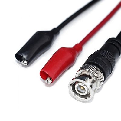 BNC naar Dual Alligator Crocodile Clips Test Lead Cable voor Oscilloscope CCTV Camera Video