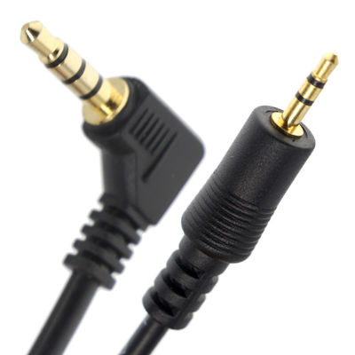 Op maat gemaakte 3 polen rechthoek 2,5 mm TRS tot 3,5 mm Mono TRRS Aux Stereo Audio Jack kabel