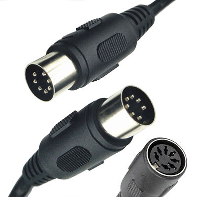 Custom Midi Signal Man tot Man Vrouw 7 Pin DIN Controller Audio Stereo Extension Cable
