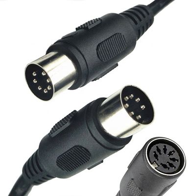 Op maat geschermd volledig verbonden mannelijk tot mannelijk vrouwelijk 7 pin Din Midi kabel