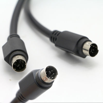 Custom Male To Male 6 PIN Mini DIN Plug Video Audio MIDI Uitbreidingskabel Voor PS2 Keyboard