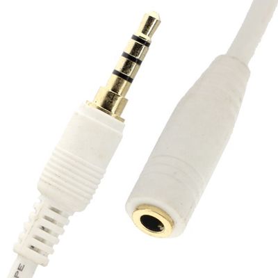 1m 2m 3m 5m 10m 3,5mm Audio Jack TRRS Man tot 3,5mm TRRS Vrouwelijke Stereo Aux Audio Extension Cable