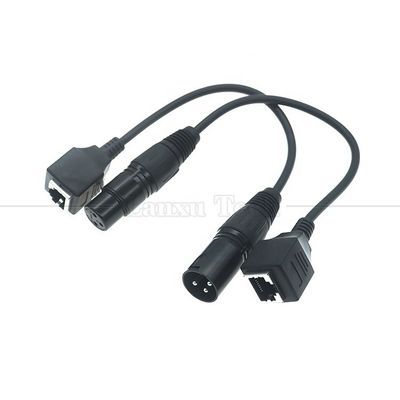 XLR 3 pin polen Mannelijk Vrouwelijk tot RJ45 Vrouwelijk Cat5 Network Ethernet Adapter Cable voor Led Audio DMX CON Controller