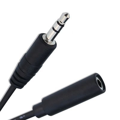 1m 3m 5m 3 polen trs man tot vrouw 3,5 mm audio jack kabel