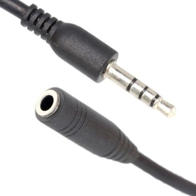 Korte 10cm 3,5mm Jack TRRS Man tot 3,5mm Jack TRRS Vrouwelijke Stereo Aux Audio Extension Cable