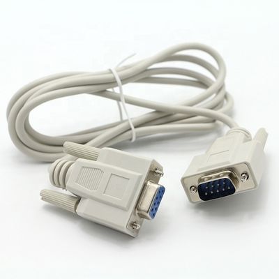 Man tot vrouw DB9 RS232 9 Pin Straight Through Extension Serial Data Cable