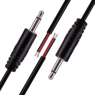 3.5mm 2 polen TS Audio Mono Jack Man Plug to Bare Drones Open eindkabel