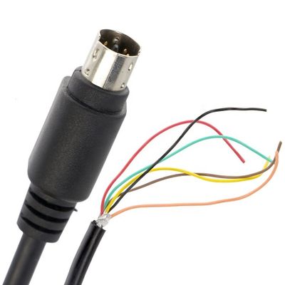 Aanpassing 6 7 8 PIN MINI DIN tot Pigtail Open Tinned Wire Cable