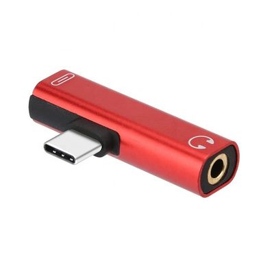2 in 1 USB Type C tot 3,5 mm Jack PD Charging Headphone Audio Adapter