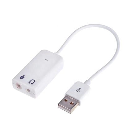 Plug and Play Audio Mic Studio USB External Sound Card Adapter Kabel