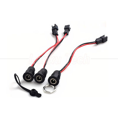 DC 022 5.5x2.1mm 5.5x2.5mm Vrouwelijke stopcontact met draadmontage naar JST SM 2 pin connector kabel