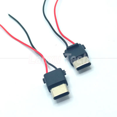 USB Type C 2 pin mannelijke stekker connector kabel voor telefoon power bank