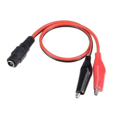 5.5x2.1mm DC Vrouwelijke tot dubbele alligator clips Power Testing Adapter Cable