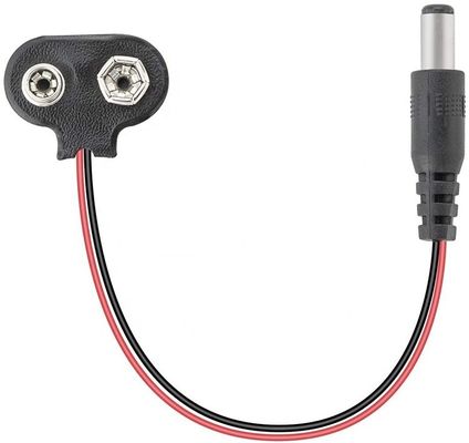9V batterij Snap Clip Connector To DC Male 5.5mm/2.1mm Plug Power Cable voor batterijhouders