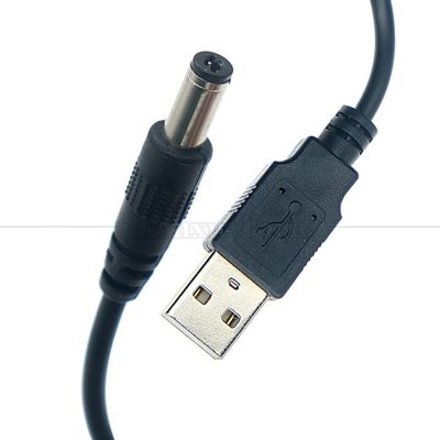 Custom 1m 5,5x2,1mm ton Jack USB naar DC Power Cable