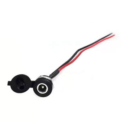 Panel Mount Draad DC Socket Vrouwelijke Jack 5.5x2.1mm tot 2 Draden Open Pigtail End Cable