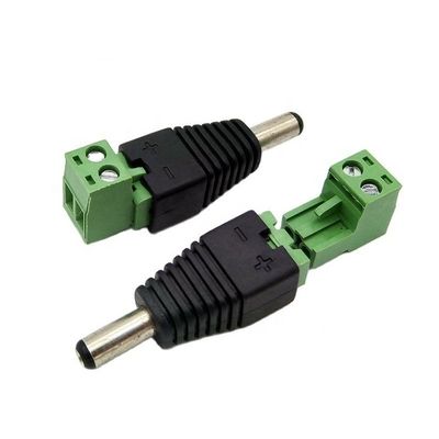 Solderless Insert Manlijk Vrouwelijk 2.1 X 5.5mm DC Jack Connector Power Terminal Plug Adapter voor LED Strip CCTV Camera
