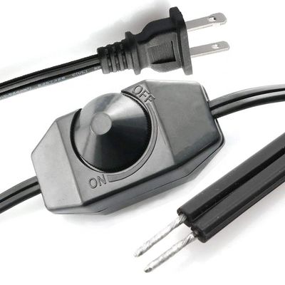 1.8m Rotary Knob Verstelbare LED Dimmer Switch Controller Stroomkabel voor Lamp LED Strip