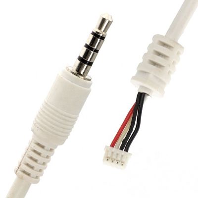 Custom Wit 3,5 mm TRRS Audio DC Jack naar JST 2,0 mm 2,54 mm Pitch Connector Assembly Cable