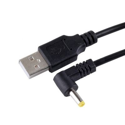 90 graden hoek L-vorm 1m USB naar DC Mannelijke 4,0x1,7 mm uitbreidingslaadkabel