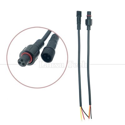Waterdicht IP67 IP68 Mannelijk Vrouwelijk 2 3 4 5 6 7 8 Pin M12 kabel voor LED