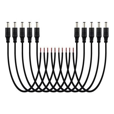 DC 2.1x5.5mm Mannelijke Vrouwelijke Socket Barrel Connector naar Open DC Pigtail Power Cable