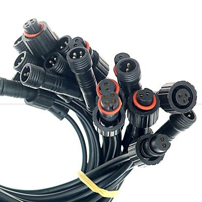 Aanpassing IP67 IP68 Waterdicht M12 2pin 3pin 4pin M12 DC tot open kale draden Eindkabel voor LED-licht