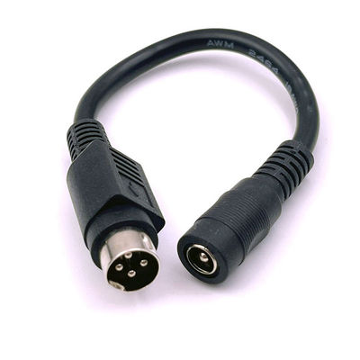 4 pin Mini DIN naar DC Jack Vrouwelijke 5,5x2,1 mm Power Extension Cable voor Camera DVD TV PC Barcode Printer