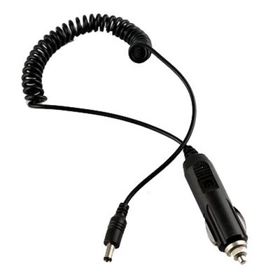 12V veer opgerolde auto DC Jack 5,5x2,1 mm sigarettenaansteker verlengkabel